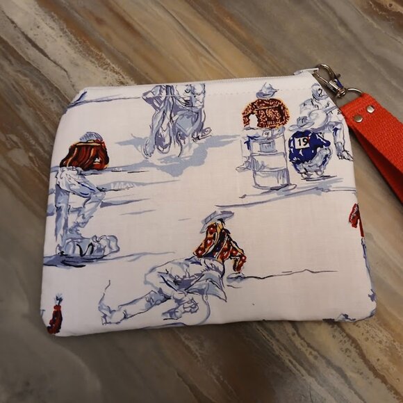 New Western Cowboy Rodeo USA Flag Pouch Wristlet Clutch Red White Blue Southwest - Picture 2 of 5